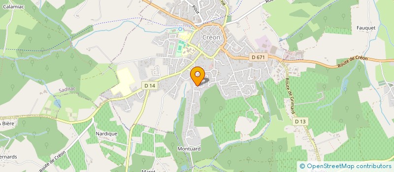 localisation de l'entreprise ECOSYSTEME, UNE TERRE POUR TOUS  LIBOURNE