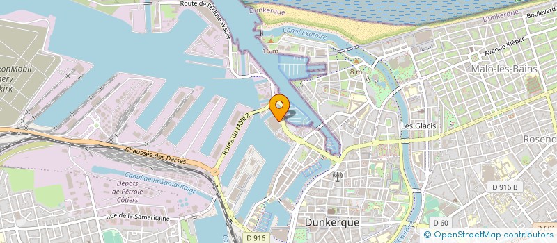 localisation de l'entreprise ECOSYSTEMED à DUNKERQUE