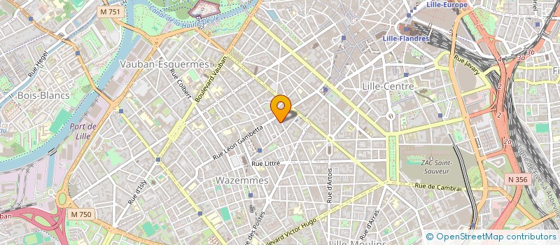 localisation de l'entreprise ECOSYSTEMES à LILLE