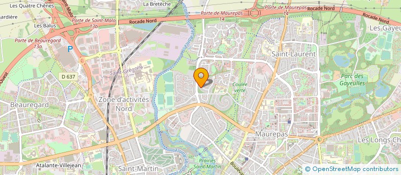 localisation de l'entreprise ECOTEC à RENNES