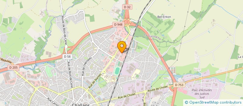 localisation de l'entreprise ECOTEC à CHALLANS
