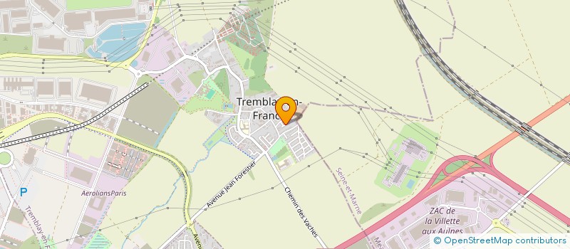 localisation de l'entreprise ECOTECH  TREMBLAY-EN-FRANCE