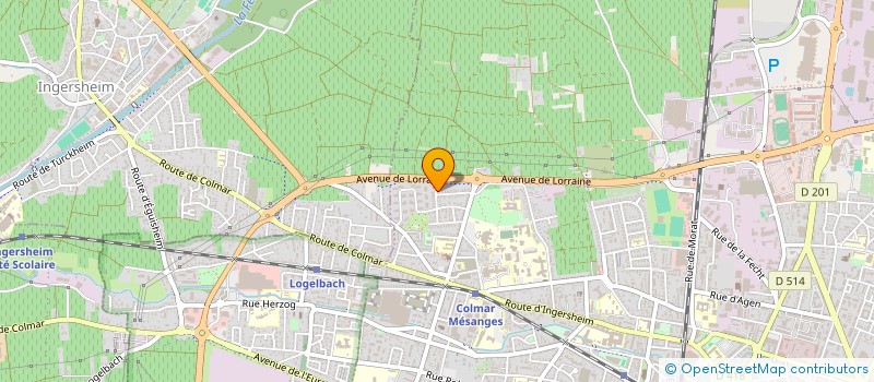 localisation de l'entreprise ECOTECH BATIMENT à COLMAR