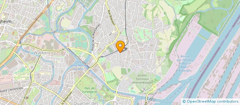 localisation de l'entreprise ECOTECH-EST à STRASBOURG