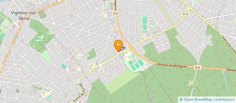 localisation de l'entreprise ECOTECHINFO à VIGNEUX-SUR-SEINE