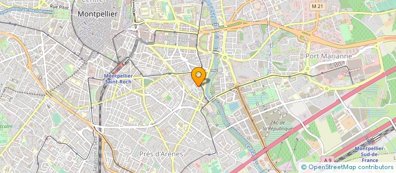 localisation de l'entreprise ECOTECHNOLOGIE à MONTPELLIER