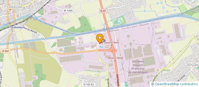 localisation de l'entreprise ECOTEP à DOUVRIN