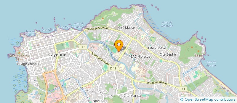 localisation de l'entreprise ECOTERRA  CAYENNE