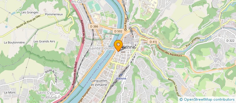 localisation de l'entreprise ECOTEV à VIENNE