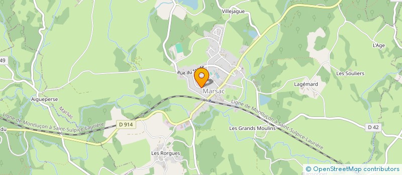localisation de l'entreprise ECOTHERM à MARSAC