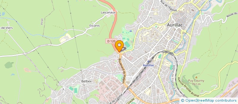 localisation de l'entreprise ECOTHERMIC à AURILLAC