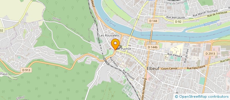 localisation de l'entreprise ECOTHERMIE à ELBEUF