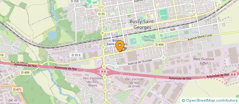 localisation de l'entreprise ECOTIL à BUSSY-SAINT-GEORGES