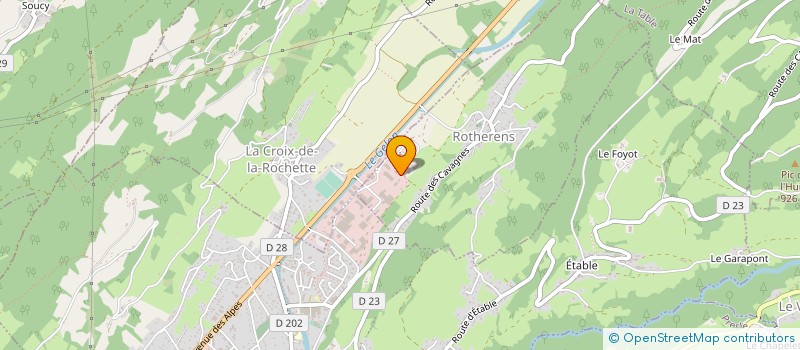 localisation de l'entreprise ECOTIM à VALGELON-LA ROCHETTE