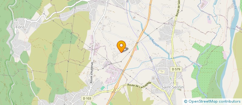 localisation de l'entreprise ECOTOIT 07  SAINT-SERNIN