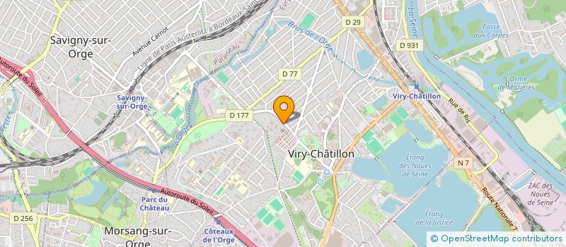 localisation de l'entreprise ECOTOIT SERVICES à VIRY-CHATILLON