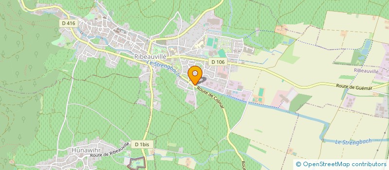 localisation de l'entreprise ECOTOP ENERGIES  RIBEAUVILLE