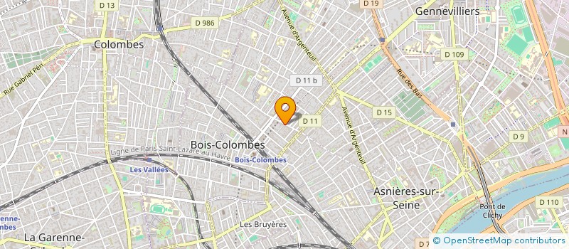 localisation de l'entreprise ECOTRADE à BOIS-COLOMBES