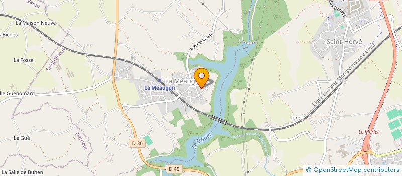 localisation de l'entreprise ECOTRAITEMENTS  LA MEAUGON