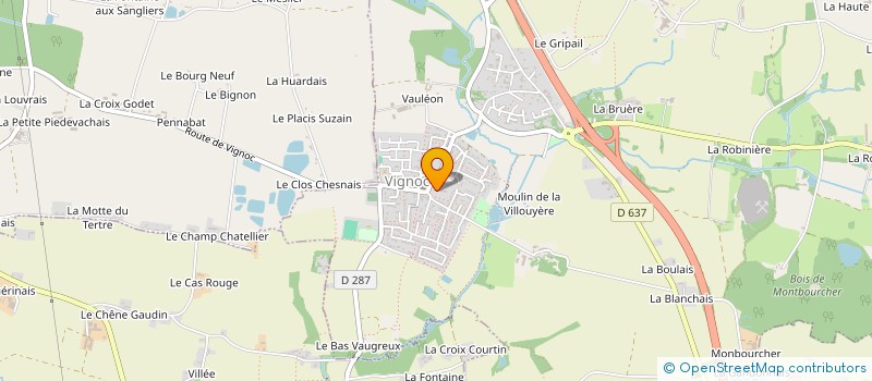 localisation de l'entreprise ECOTRANSITION35 à VIGNOC