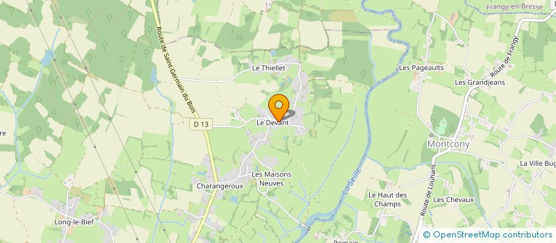 localisation de l'entreprise ECOTTEX  SAINT-USUGE