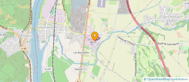 localisation de l'entreprise ECOTUBE-26 à ALBON