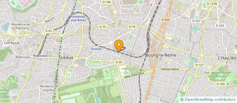 localisation de l'entreprise ECOULANDRE ENVIRONNEMENT à SCEAUX