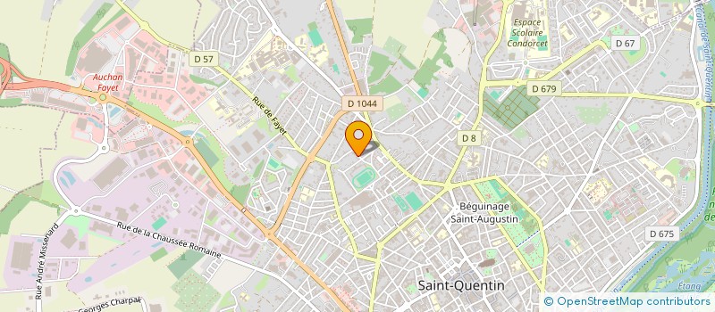 localisation de l'entreprise ECOUT'JEUNES à SAINT-QUENTIN