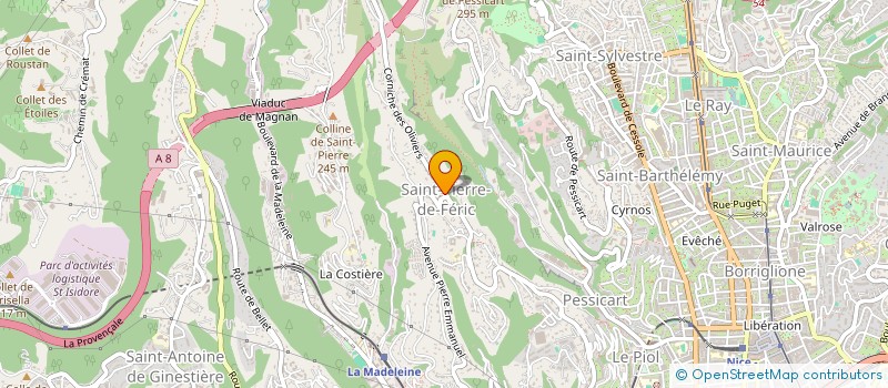 localisation de l'entreprise ECOUTE CONSEIL INSTALLATION BATIMENT  NICE
