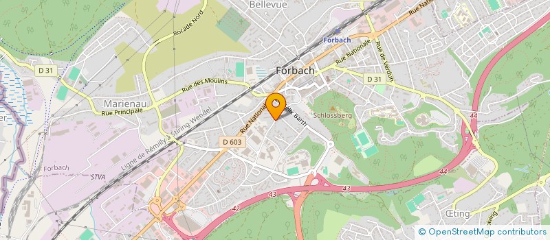 localisation de l'entreprise ECOUTE, ENTRAIDE, AMITIE DE FORBACH ET ENVIRONS à FORBACH