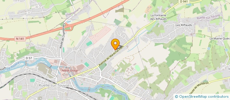 localisation de l'entreprise ECOUTE ET LOISIRS DE LA PETITE ENFANCE  RUELLE-SUR-TOUVRE