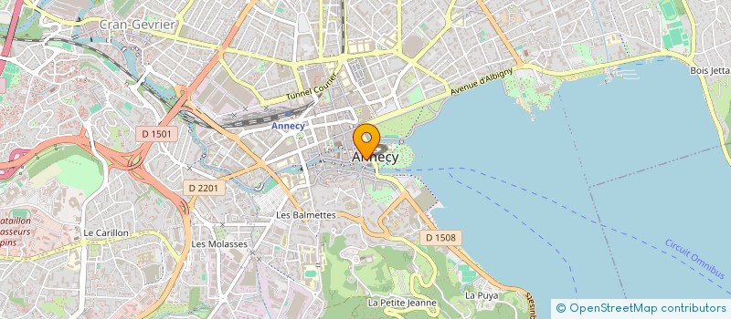 localisation de l'entreprise ECOUTE ET RENCONTRE  ANNECY