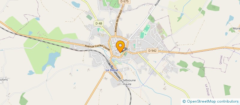 localisation de l'entreprise ECOUTE-LIBERTE-ESPERANCE-OUVERTURE-SERVICE (E.L.E.O.S.)  LE DORAT