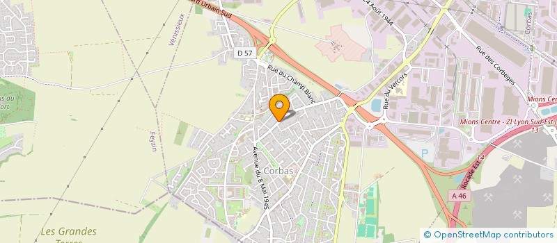 localisation de l'entreprise ECOUTEZ LES DANSER à CORBAS