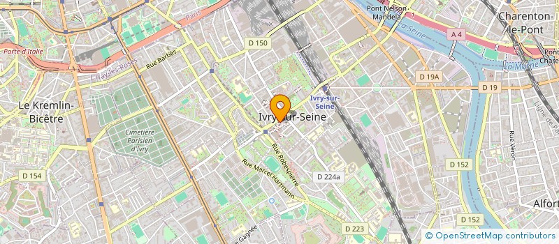 localisation de l'entreprise ECOUTEZ-VOIR à IVRY-SUR-SEINE