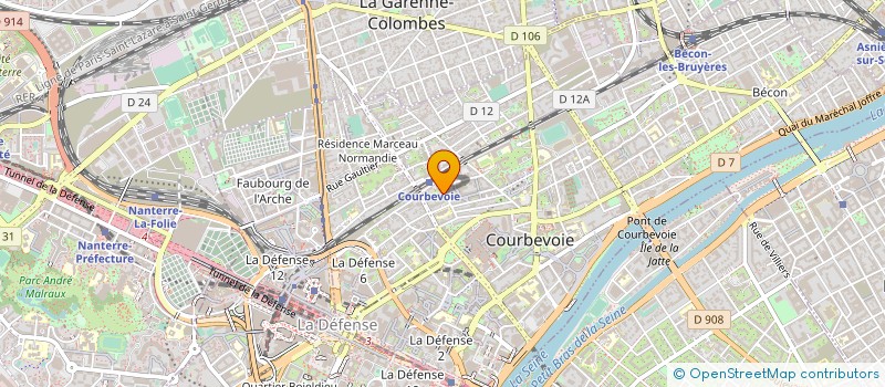 localisation de l'entreprise ECOVAIR à COURBEVOIE