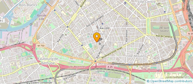 localisation de l'entreprise ECOVALTECH à LILLE