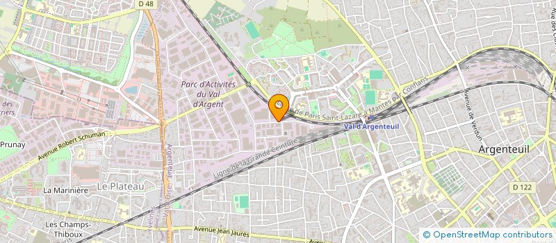 localisation de l'entreprise ECOVERA à ARGENTEUIL