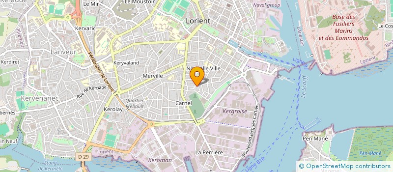 localisation de l'entreprise ECOVERTIGE  LORIENT