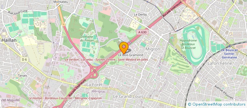 localisation de l'entreprise ECOVIA AQUITAINE à EYSINES