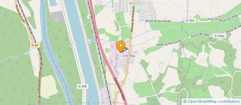 localisation de l'entreprise ECOVIBOIS  SAULCE-SUR-RHONE