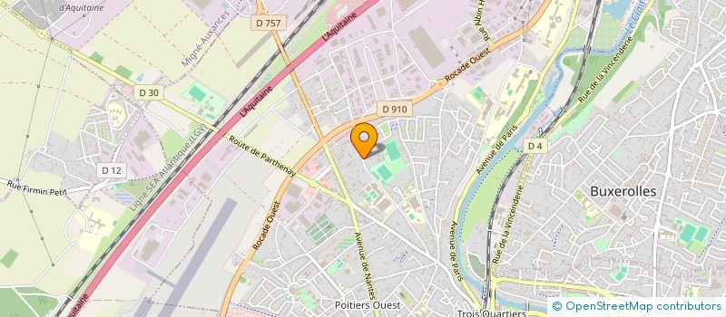 localisation de l'entreprise ECOVIE AUTONOMIE ET COLLECTIVITE (ECOVIE) à POITIERS