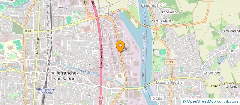 localisation de l'entreprise ECOVIL CUISINE à VILLEFRANCHE-SUR-SAONE