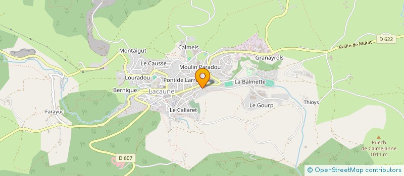 localisation de l'entreprise ECOVIRTUS  LACAUNE