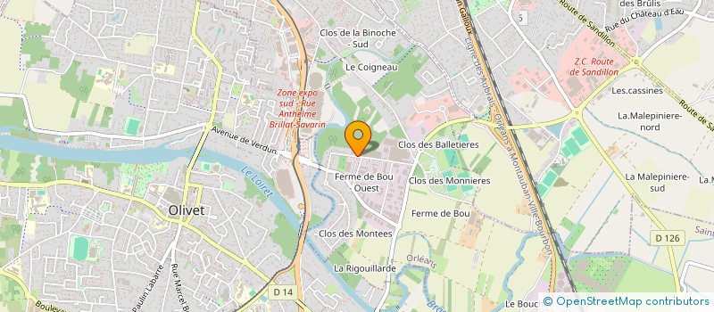 localisation de l'entreprise ECOVITRE SARL à ORLEANS