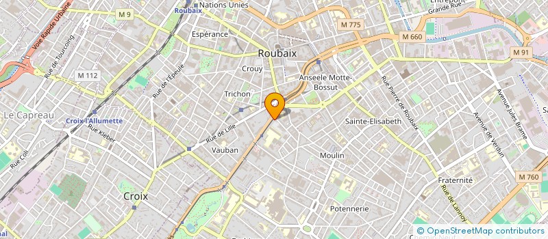 localisation de l'entreprise ECOVITRES SERVICES à LILLE