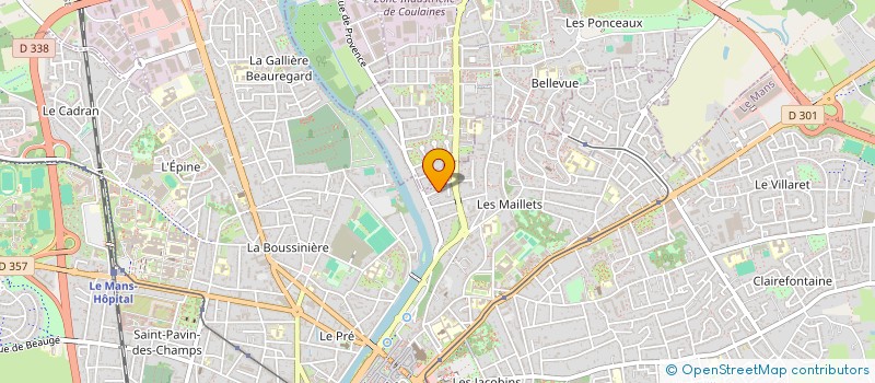 localisation de l'entreprise ECOVIVRE OPEN à LE MANS