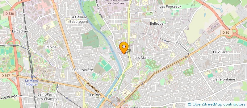 localisation de l'entreprise ECOVIVRE PINK à LE MANS
