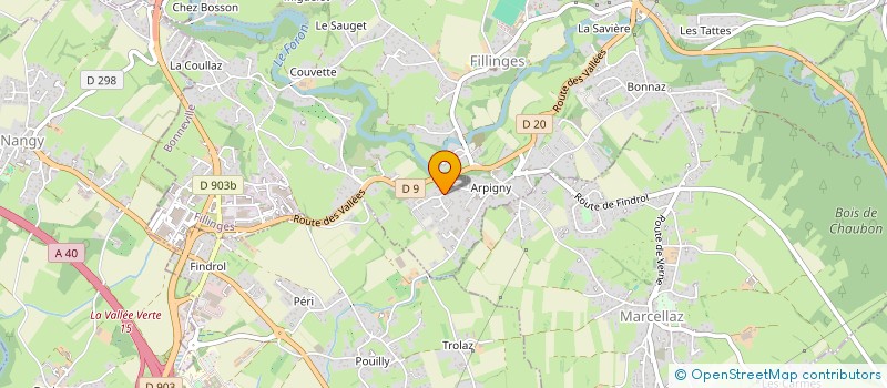 localisation de l'entreprise ECOWATT SOLUTIONS à FILLINGES