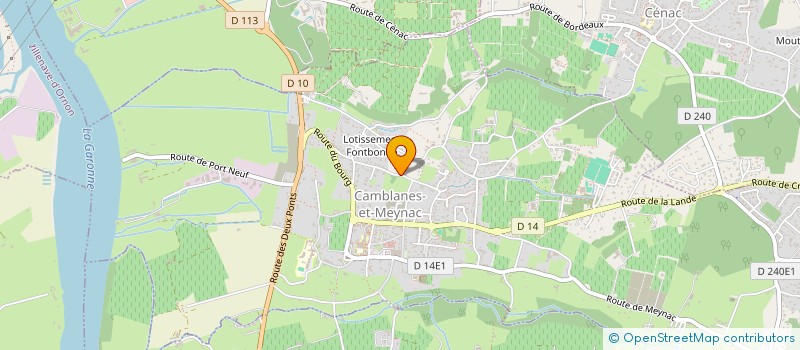 localisation de l'entreprise ECOWEST  CAMBLANES-ET-MEYNAC